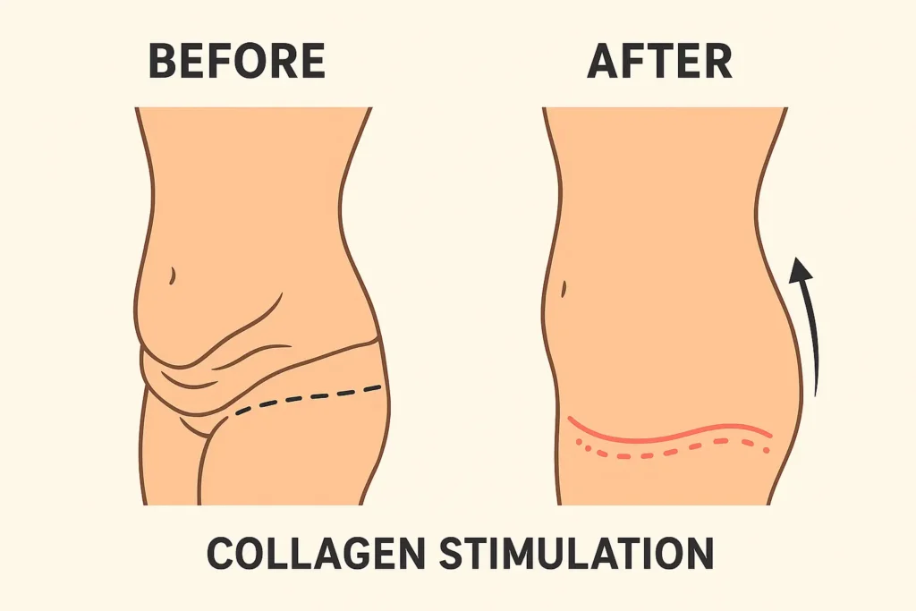 Before and after results for sagging skin after weight loss injections Finchampstead