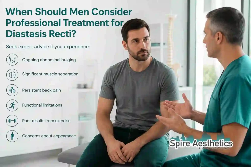 When Should Men Consider Professional Treatment for Diastasis Recti Finchampstead?